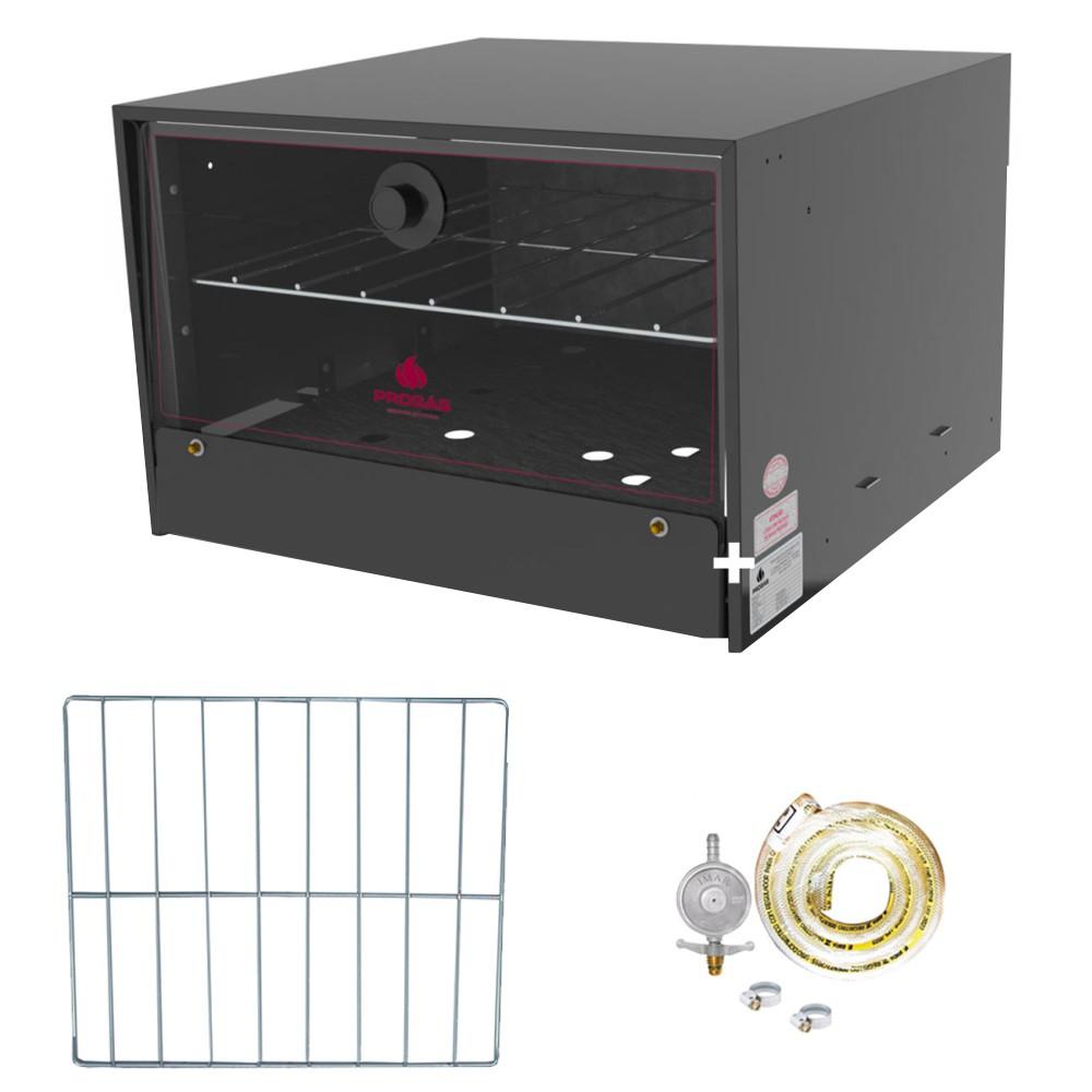 Kit Forno a Gás Semi-industrial Baixa Pressão FSI-500N Com Grade Extra + Kit Gás - Progás
