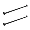 Kit 2 Réguas Pretas Para Ponta de Gôndola 73cm - Sa Gôndolas