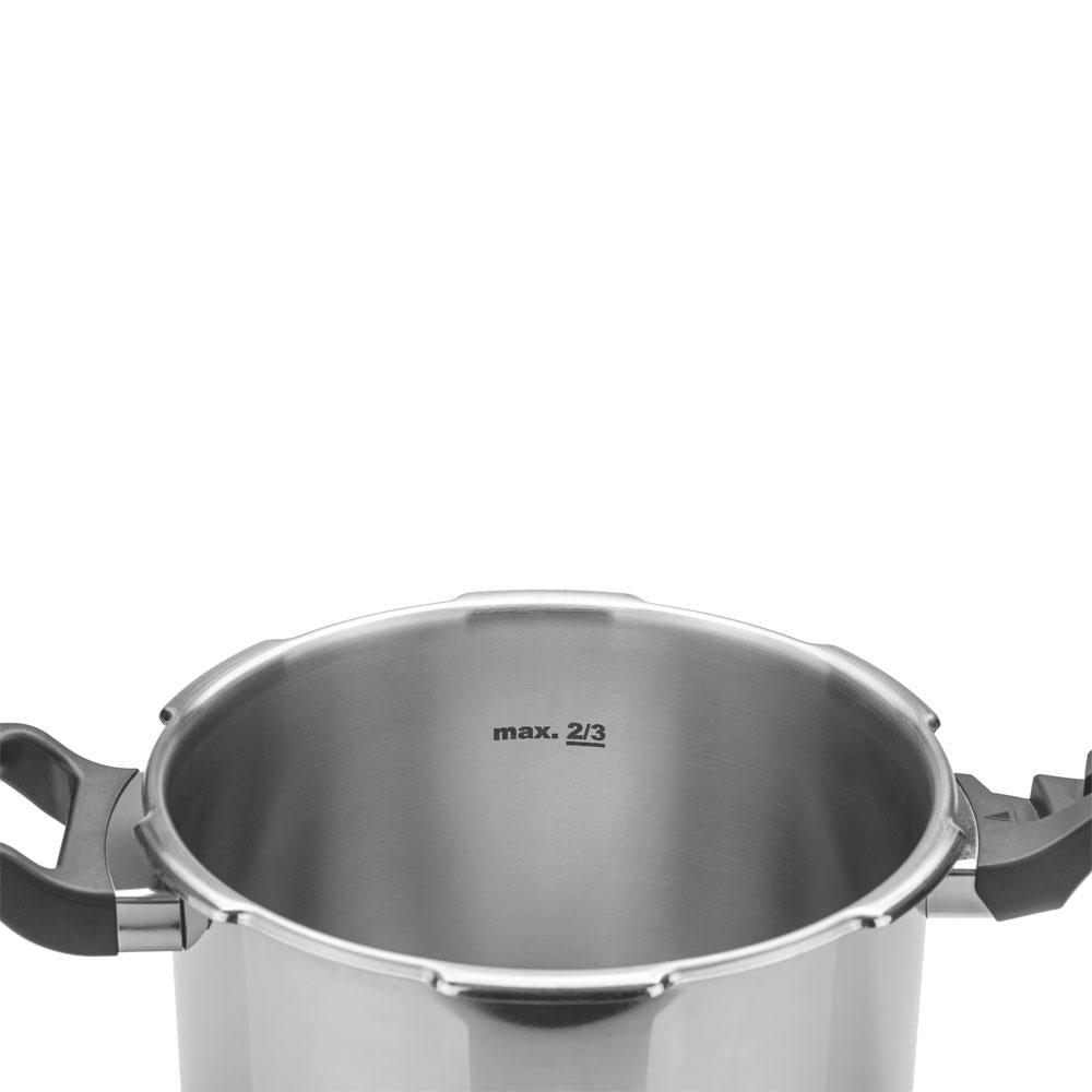 Panela De Pressão 6,0L Aço Inox Fundo Triplo Brava - Tramontina 62416220