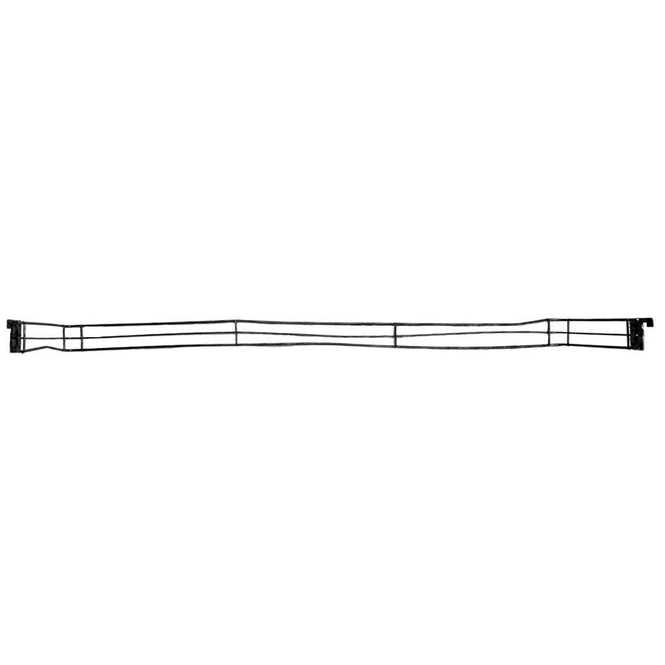 Kit - 4 Aparadores Aramados Em U Para Organização De Gôndola 30x91 Preto - SA Gôndolas