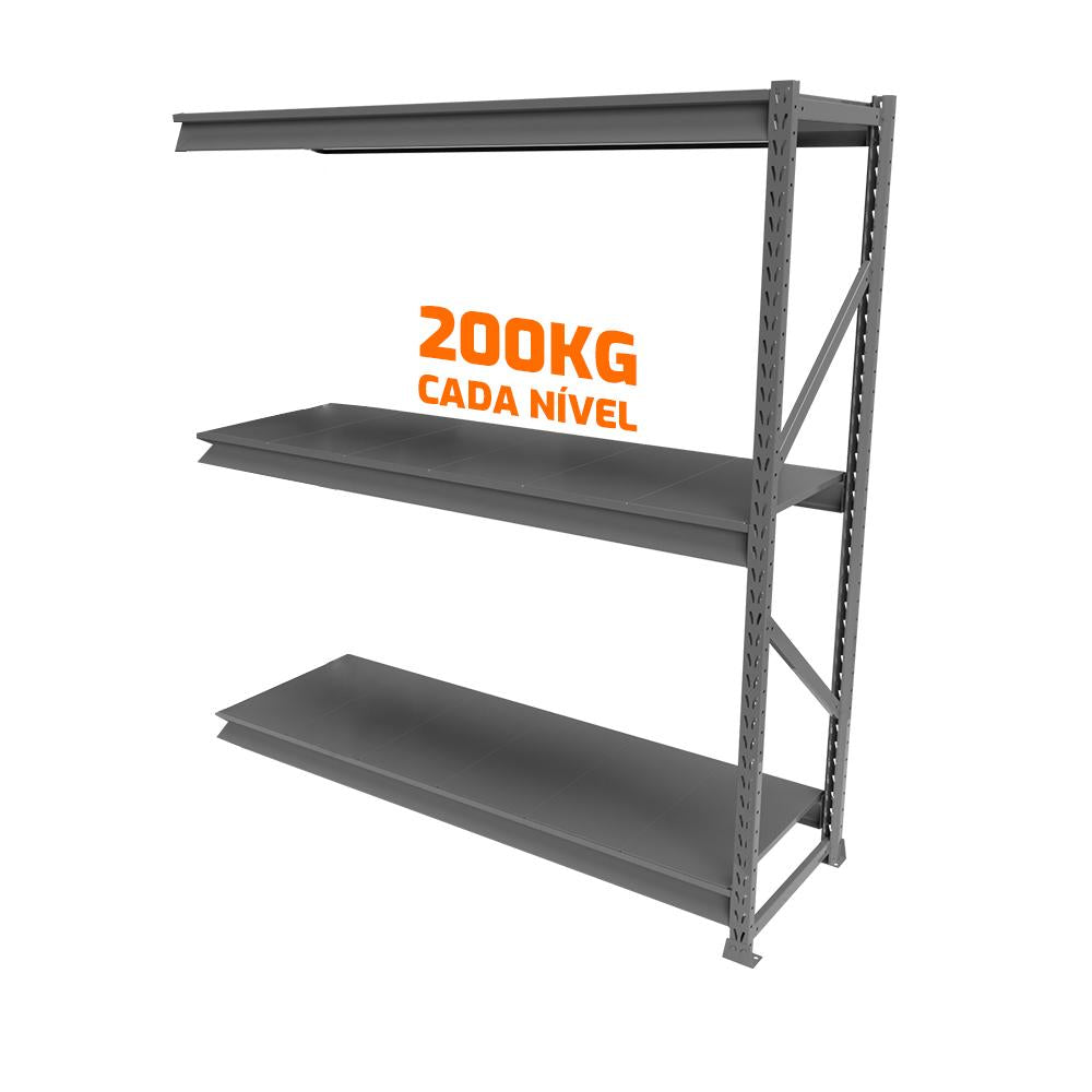 Mini Porta Pallet Slim Continuação 1,80x0,60x2m Estante Para Armazenagem Com Plano - Sa Gôndolas