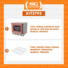 Kit Forno Turbo Elétrico Profissional Analogico Prp-004 g2 220v Rosa + 4 Grades - Progás