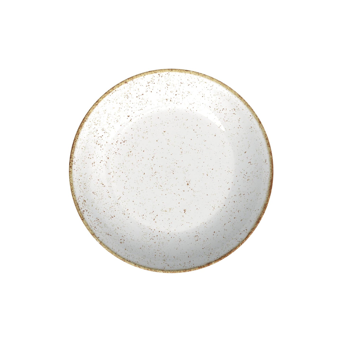 Conjunto de 12 Pratos Fundo Rústico Marrom em Porcelana Decorada 22 cm - Tramontina 96980011