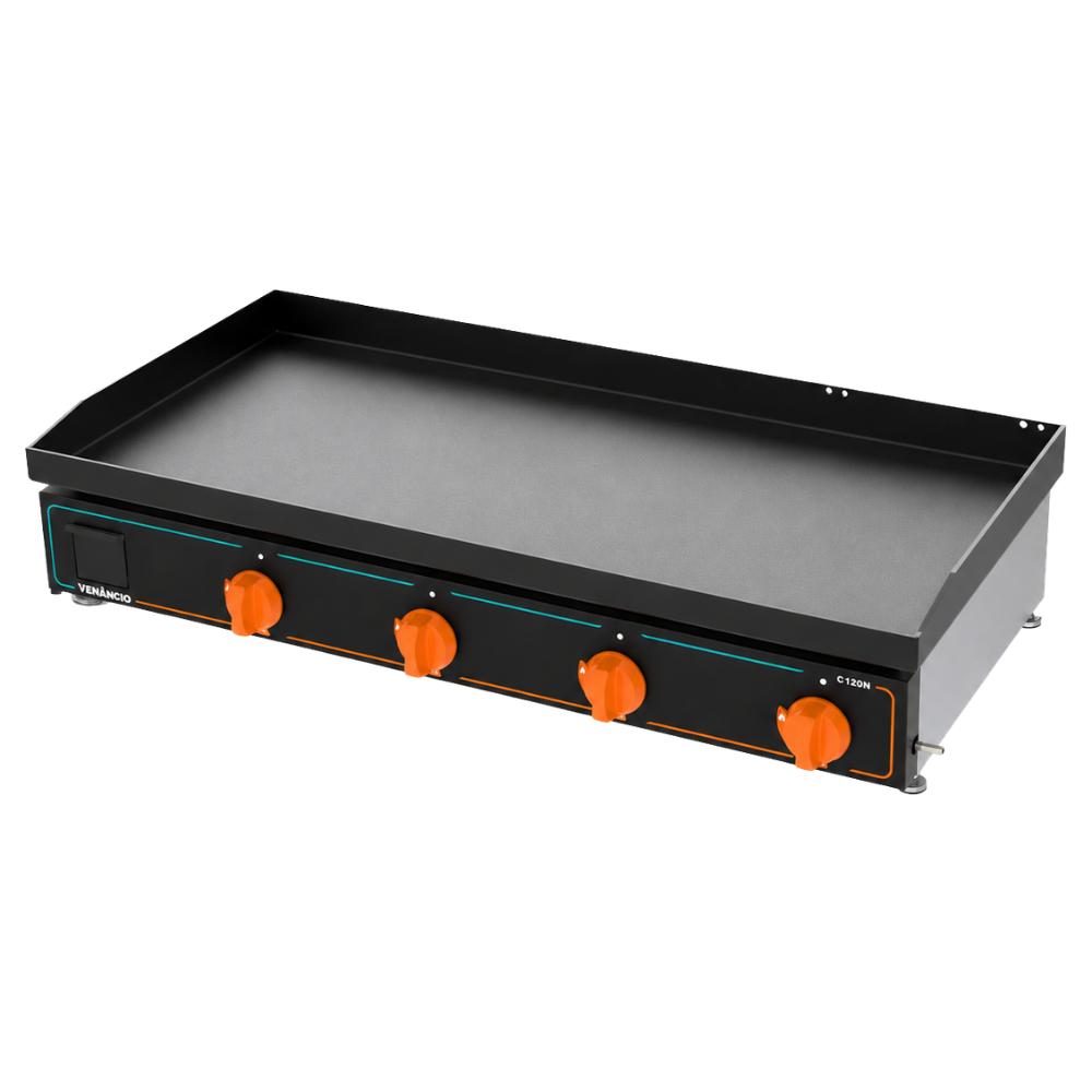 Chapa Bifeteira Profissional Deguste Luxo 6,35mm Gás 120cm C120n New - Venâncio 78424