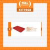Conjunto 3 Bandejas Plásticas Self-Service Refeição 48 x 32,5 x 2 BR-100 Vermelha - Della Plast