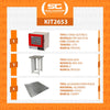 Forno Turbo Prp-004 Plus 127v Vermelho + Bancada Mes-004 Progás + 4 Assadeiras Cimapi