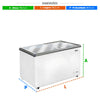 Freezer Horizontal Expositor 320 Litros Dupla Ação -18ºC a +10ºC Eco Gelo Tampa de Vidro EEH400XX 127V - EOS