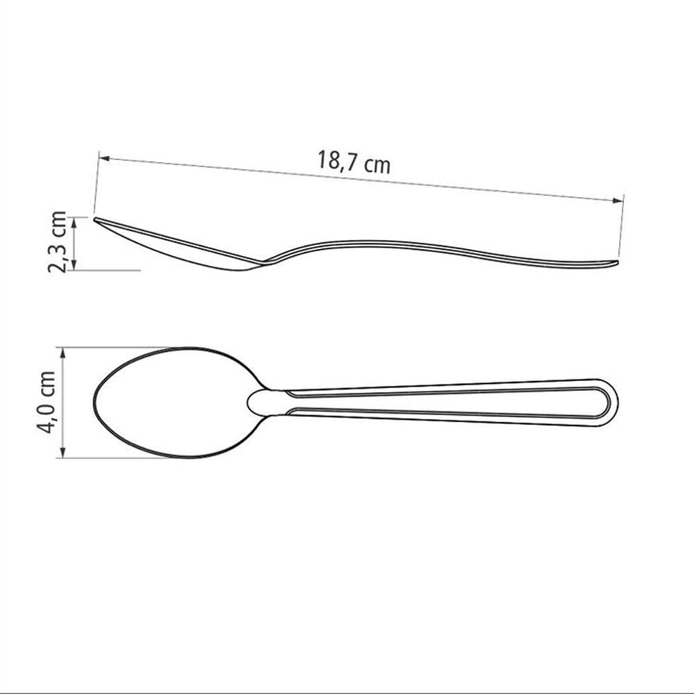 KIT - 24 Colheres de Sopa Búzios em Aço Inox CIBAG - Tramontina 23763000