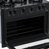 Fogão de Embutir 5 Bocas Picasso Line Preto Fosco Gás GLP Com Forno PCEL560 - Venax 30260