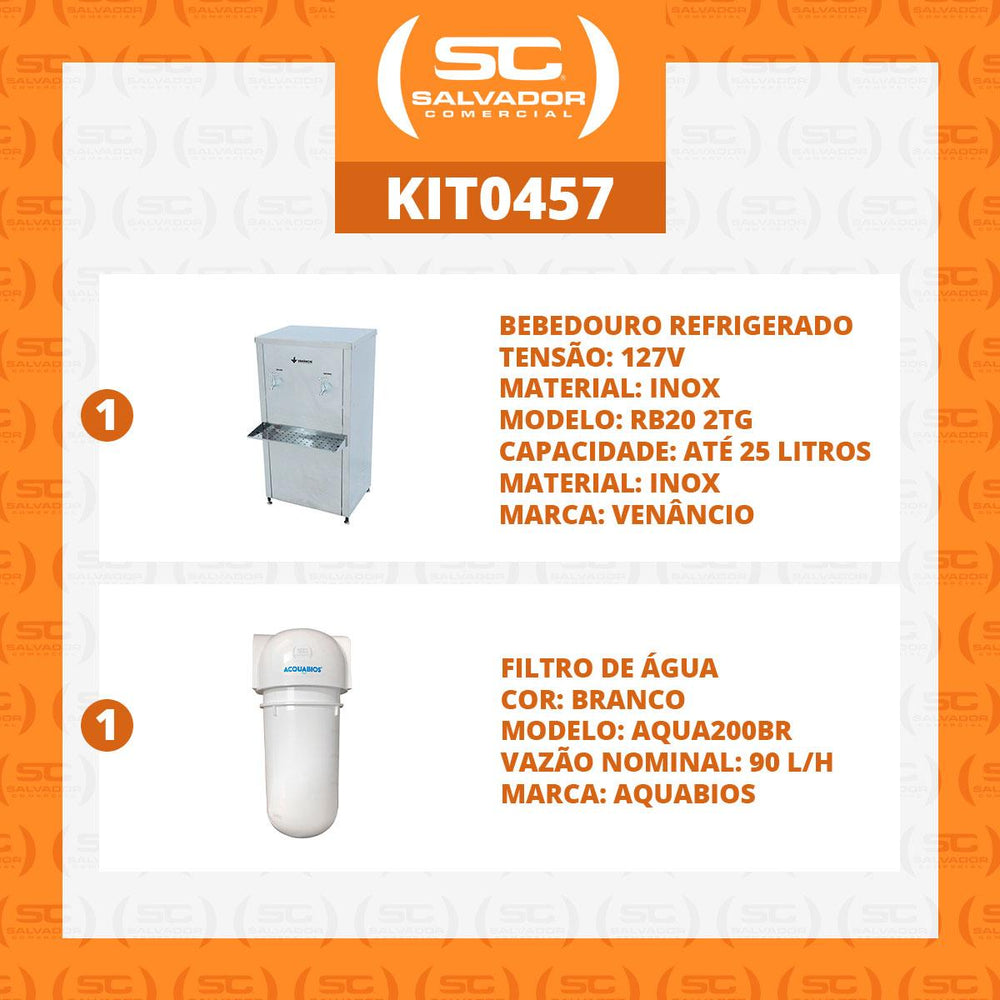 Recipiente Refrigerado Industrial 25 Litros Venâncio RB20 2TG 127V + Filtro