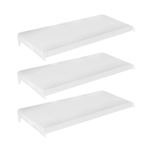 Kit 3 Bandejas Prateleiras 40x91 Para Gôndolas New Plus Sem Porta Etiquetas - SA Gôndolas