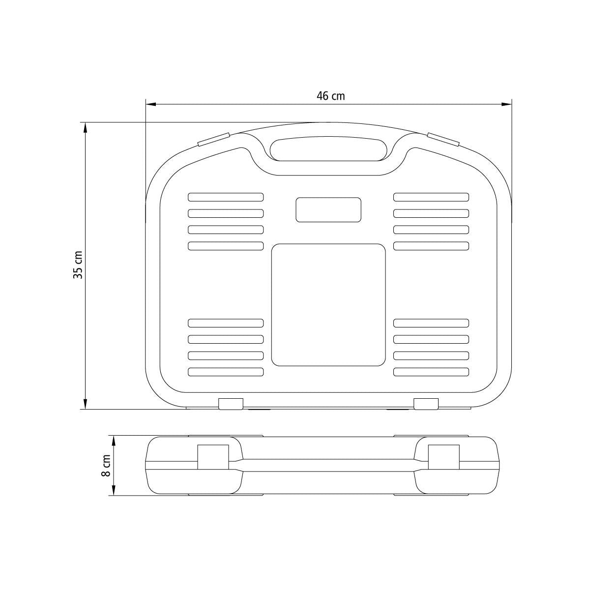 Kit de Ferramentas Essenciais Com Maleta 52 Peças  Manuais - Tramontina 43410030