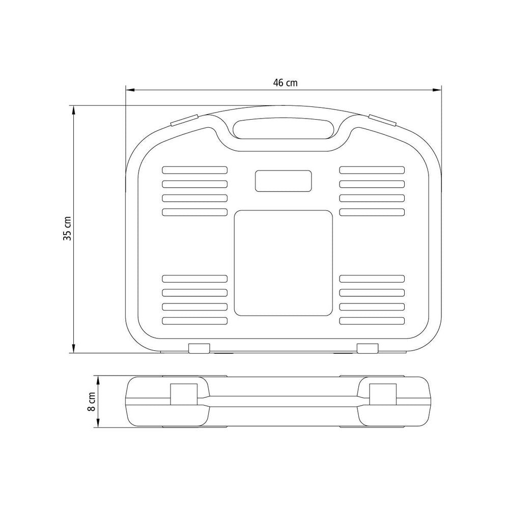 Kit de Ferramentas Essenciais Com Maleta 52 Peças  Manuais - Tramontina 43410030