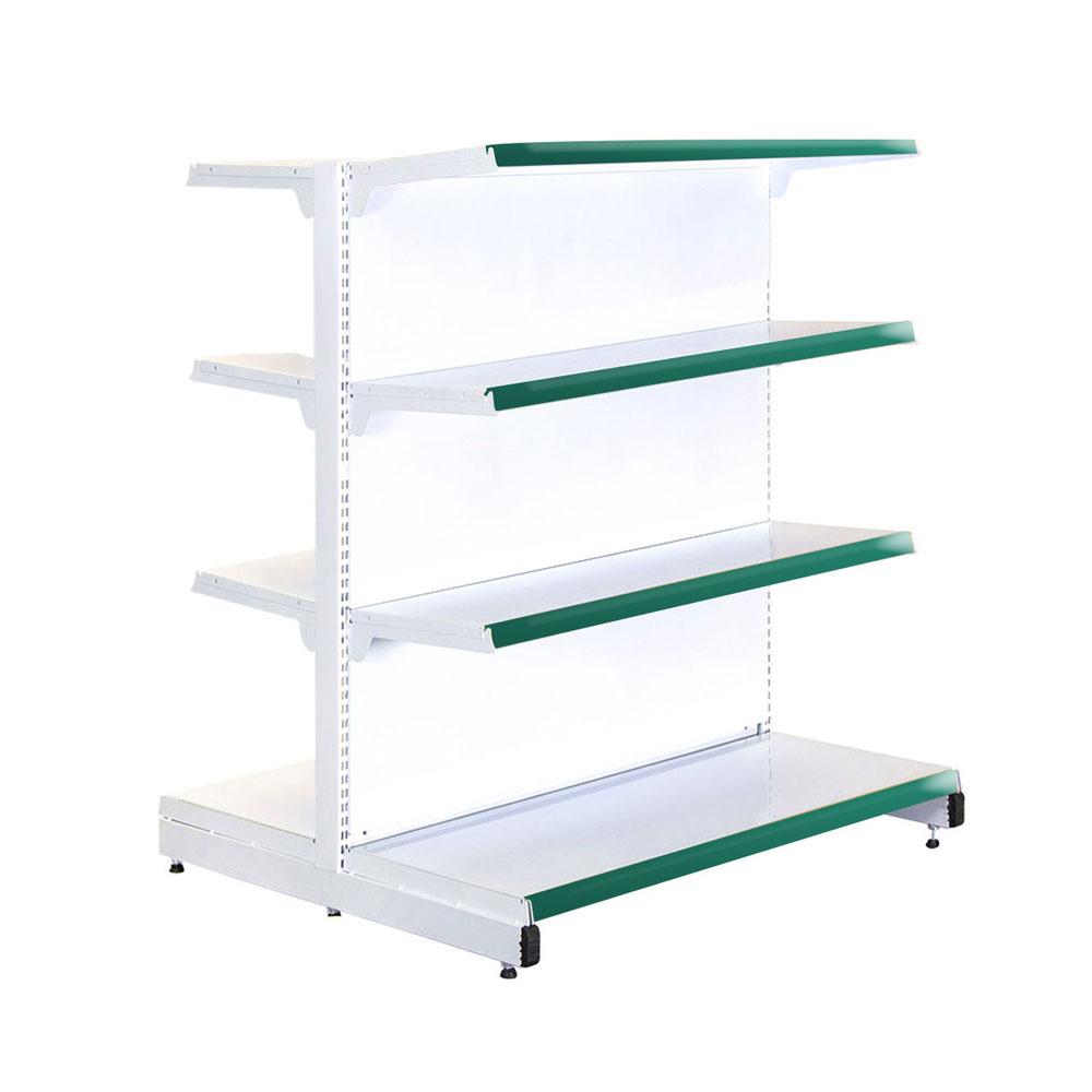 Gôndola Prateleira New Plus 1,40 Central Inicial GCI - Sa Gôndolas Porta Etiquetas Verde