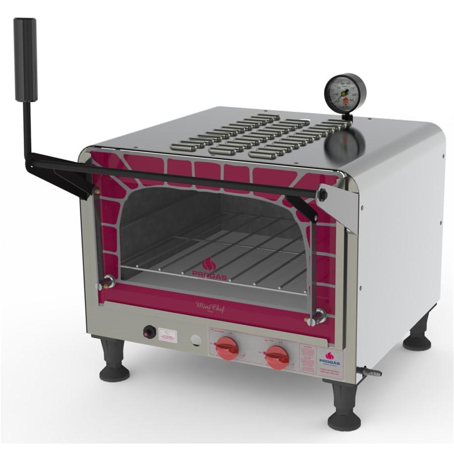 Forno Lastro Pedra Refratária Gás Baixa Pressão Mini Chef PRP-400 G Style G2 - Progás