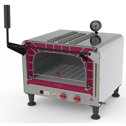 Forno Lastro Pedra Refratária Gás Baixa Pressão Mini Chef PRP-400 G Style G2 - Progás