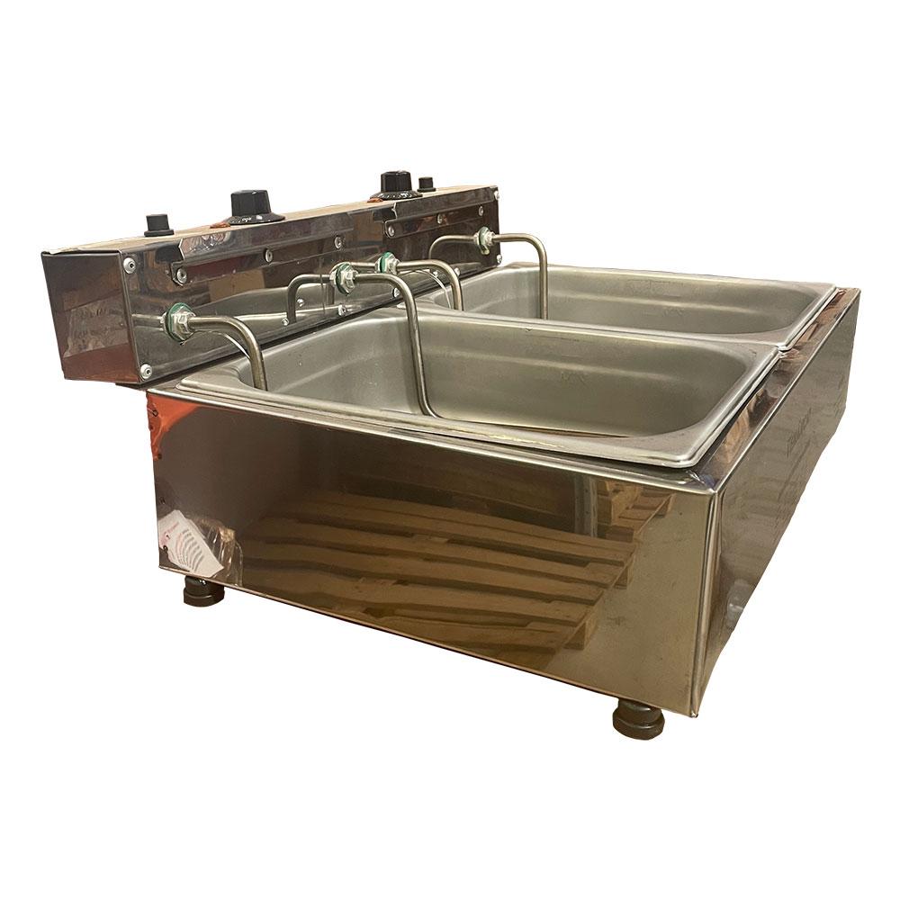 Semi - Fritador Elétrico Profissional Retangular Óleo 2 Cubas Sfe212 Venâncio 220v