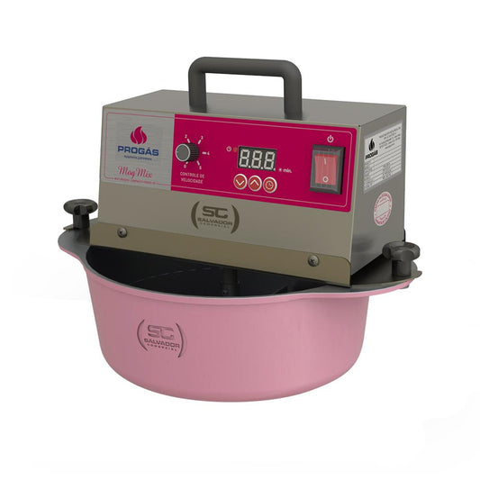 Misturador 5 Litros a Gás PRMOG-05 Rosa Brigadeiro Doces Bivolt - Progás