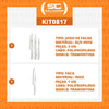 Kit - Faqueiro Premium 3 Peças + 1 Faca de Carne Profissional 10 Pol - Tramontina