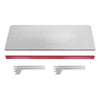 Bandeja Prateleira Com Reforço 30x91 para Gôndolas New Plus com Porta Etiqueta Vermelho - SA Gôndolas