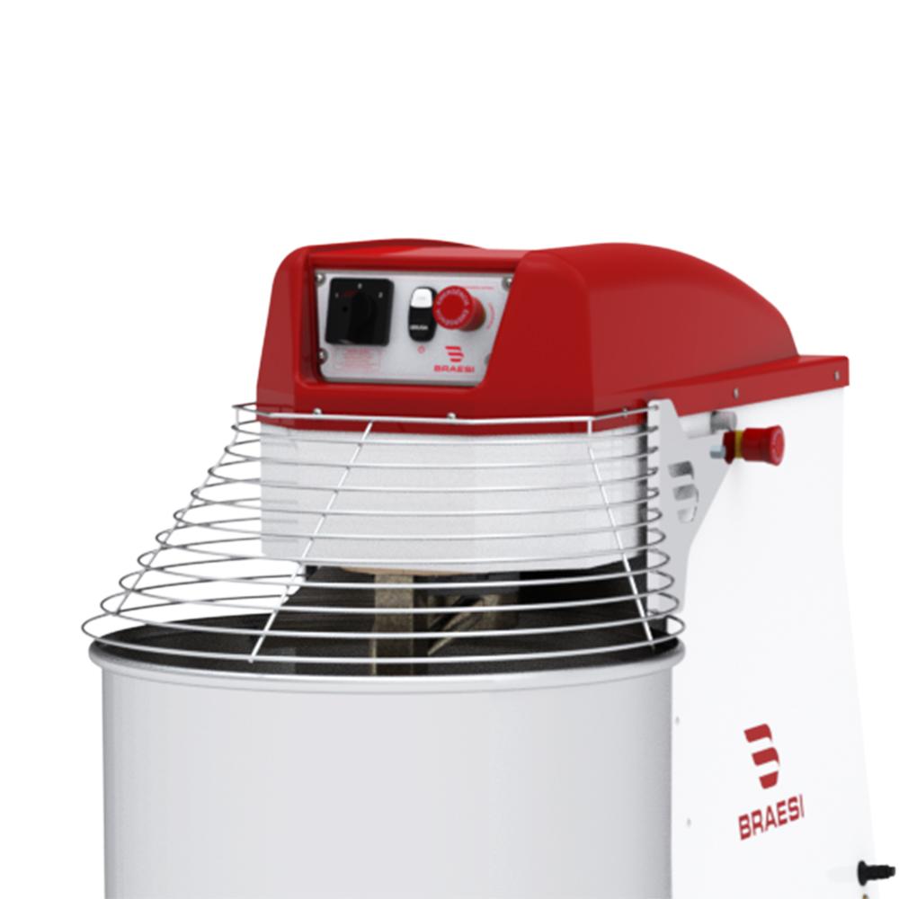 Amassadeira Espiral 60 Kg Masseira Industrial Epóxi 2 Velocidades AES-60/1 G3 Trifásico 380T - Braesi B18447