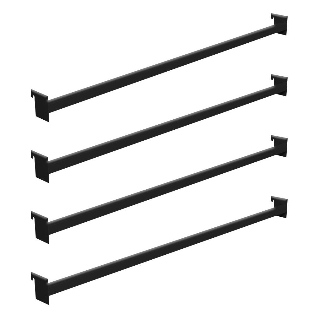 Kit 4 Réguas Pretas Para Ponta de Gôndola 73cm - Sa Gôndolas