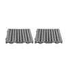 Kit Estrado Piso Plástico 2 Unidades 4,5x50x50 Para Açougues Cinza - Della Plast