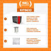 KIT - Forno Turbo Convector Smart Basic. Preto e Vermelho FCSB4E 220v + Bancada Mes-004 + 8 Assadeiras - Venâncio