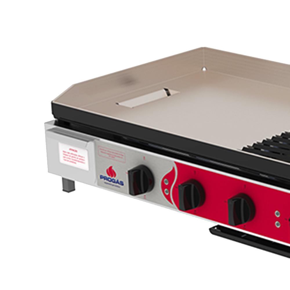 Chapa Char Broiler Grill Esmaltada Conjugada 95cm Industrial Aço Inox a Gás Prcb-2100 Progás P46248