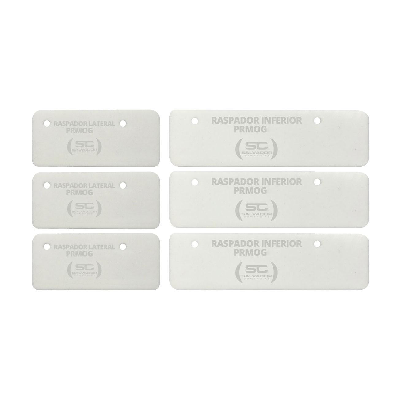 Kit - 3 Pares de Raspadores Silicone Prmog05 Mogmix - Progás