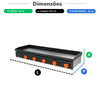 Chapa Bifeteira Profissional Deguste Luxo 6,35mm Gás 140cm C140n New - Venâncio 78427