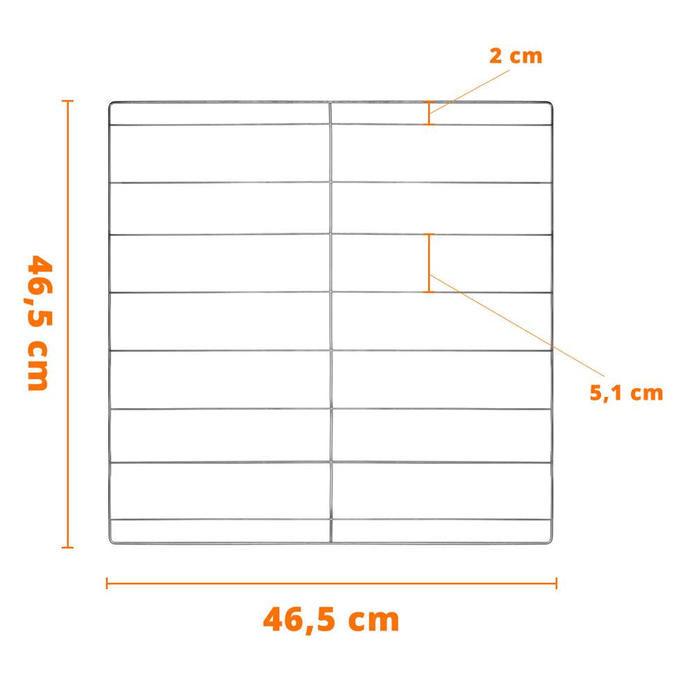 Grade Grelha Forno Roma Zincada Forno Industrial FIRI50 46,5x46,5cm- Venâncio