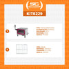 Kit - Forno Assador Refratário Elétrico Prpe-400 127v Mini Chef + Grade Extra - Progás