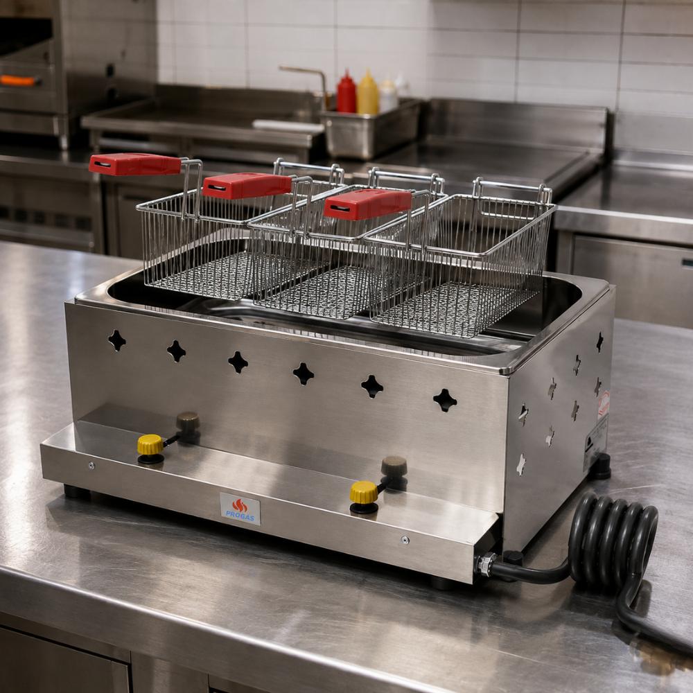 Fritadeira a Gás PR-30G 10L 3 Cestos Progás
