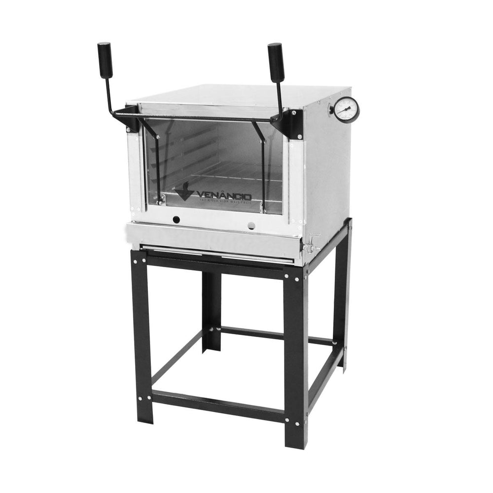Kit Forno De Lastro a Gás Refratário Roma Inox FIRI60 + Kit Gás - Venâncio