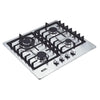Fogão Cooktop Inox a Gás 4 Bocas 1 Dupla Ecg04 Bivolt - Eos B163914