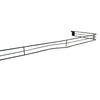 Kit - 4 Aparadores Aramados Em U Para Organização De Gôndola 30x91 Preto - SA Gôndolas