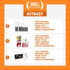 Kit - 1 Faqueiro Vermelho 30 Peças + 1 Conjunto Facas 9pç + 1 Faqueiro Inox 24pç - Tramontina