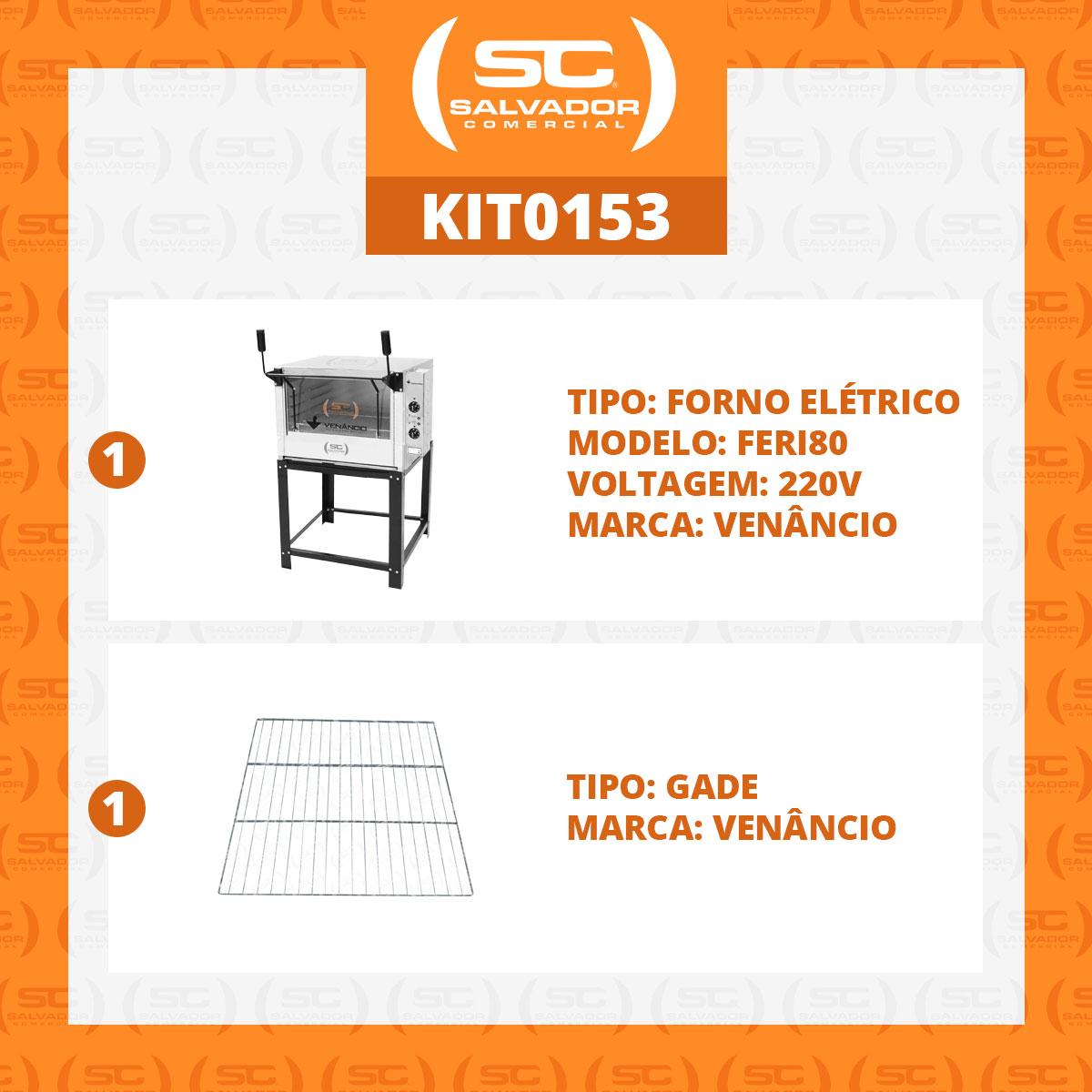 Kit - Forno Elétrico Industrial Roma Inox Feri80 + Grade Extra - Venâncio