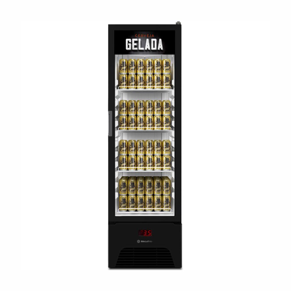 Cervejeira Expositor Vertical Porta de Vidro 293/337 Litros VN28RP Optima Adesivada 220V - Metalfrio