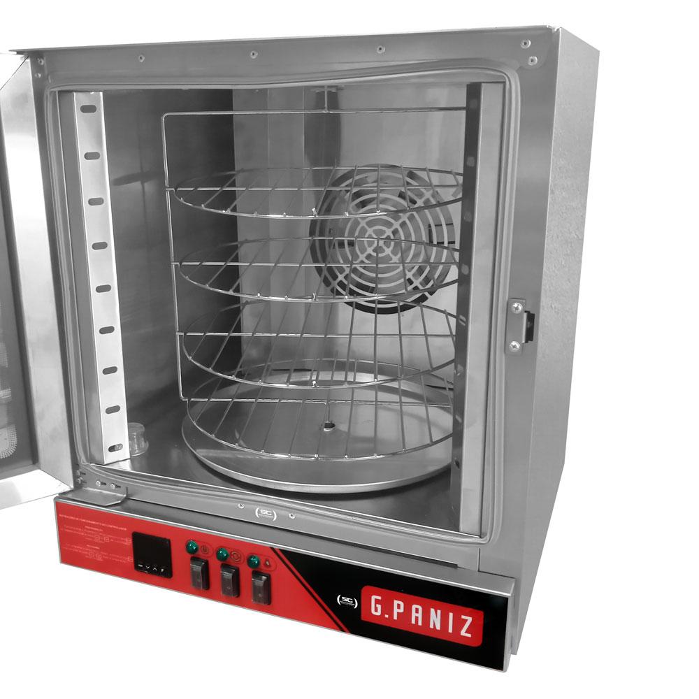 Forno Turbo Convector Rotativo Salgados 4 Bandejas Ø 35cm Fcr 4 220v Gpaniz e Cortador Tramontina