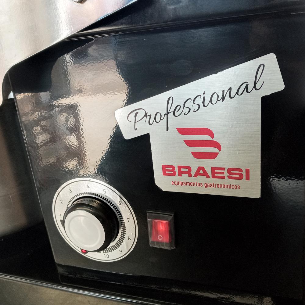 Amassadeira Espiral Padaria 5 kg massa pronta 10 Vel Compacta Aes-05 Preta Bivolt - Braesi