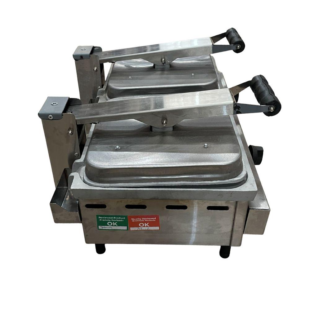 SEMINOVO - Sanduicheira Lanche Conjugada Gás 2 Prensa Chapa Lisa Alumínio SCG70A2P - Venâncio