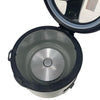 Semi - Panela Elétrica Arroz 10 Xícaras Titanium Preta Tampa Vidro Clearglas Epa10pt 220v - Eos