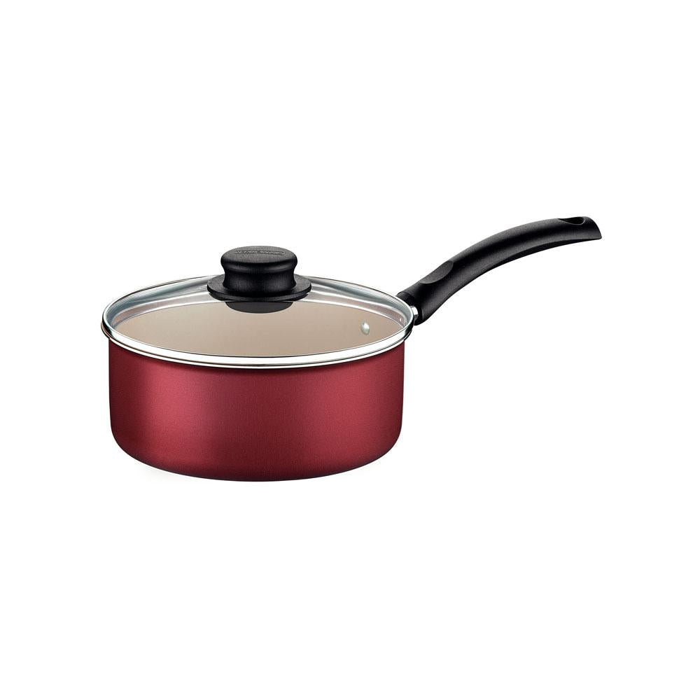 Jogo de Panelas Turim 2 Peças Alumínio Antiaderente 16cm e 18cm Vermelho PTV - Tramontina