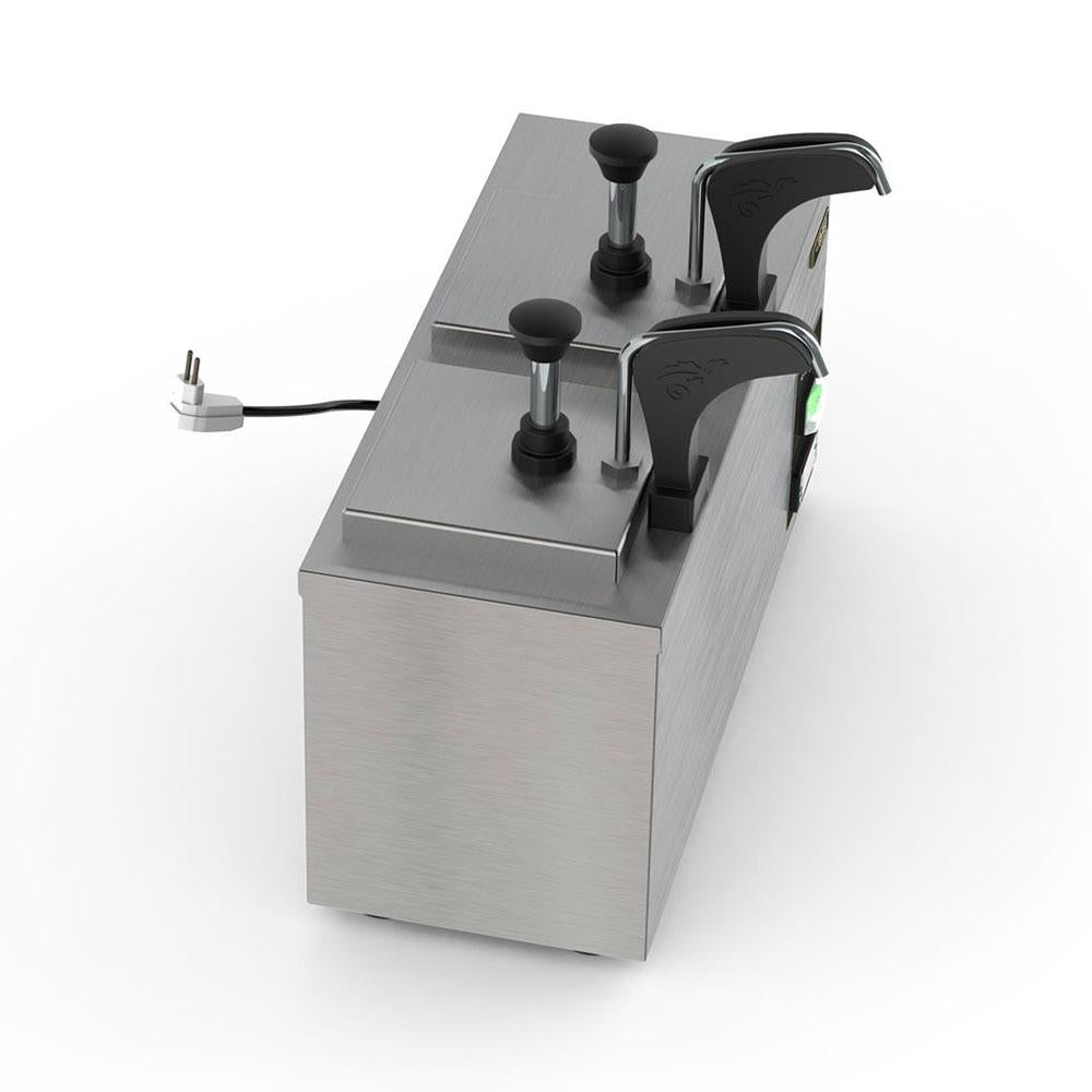 Dispenser Duplo Elétrico Aquecido Para Molhos e Queijo 2,5L (5L Total) DISPQD 220v - Red Chameleon