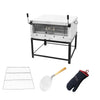 Forno Gás Industrial Pedra Roma Inox Firi110 + 1 Grade Extra + Luva Térmica + pá Pizza - Venâncio