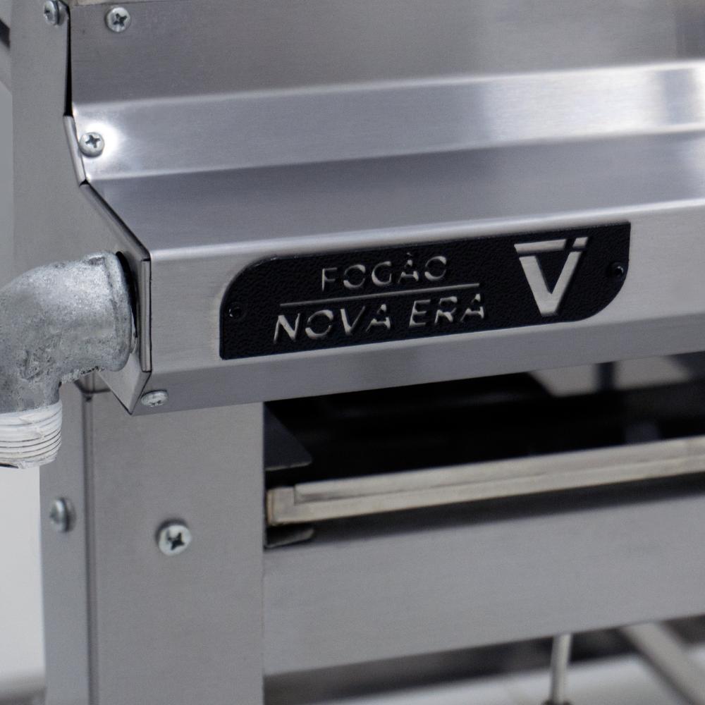 Fogão Industrial Gás Nova Era Inox 4 Bocas 4 Queimadores Grandes Nev22 4g - Venâncio 57473