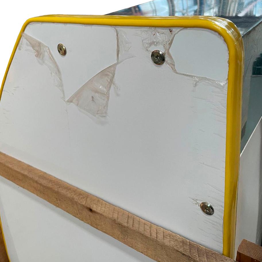 SEMINOVO - Balcão Expositor Refrigerados Confeitaria Serpentina 1,00m Com Digital 220V Amarelo - Chimafrio