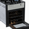 Fogão de Embutir 4 Bocas Gaudi Prisma Vitreo BL Inox Gás GLP Forno GDPMV450 - Venax 25373